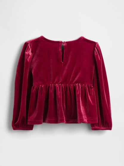 Baby &amp; Toddler Velour Bow Top