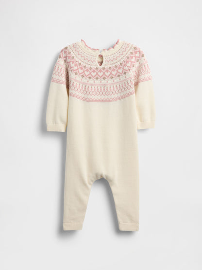 Baby Fair Isle Sweater One-Piece
