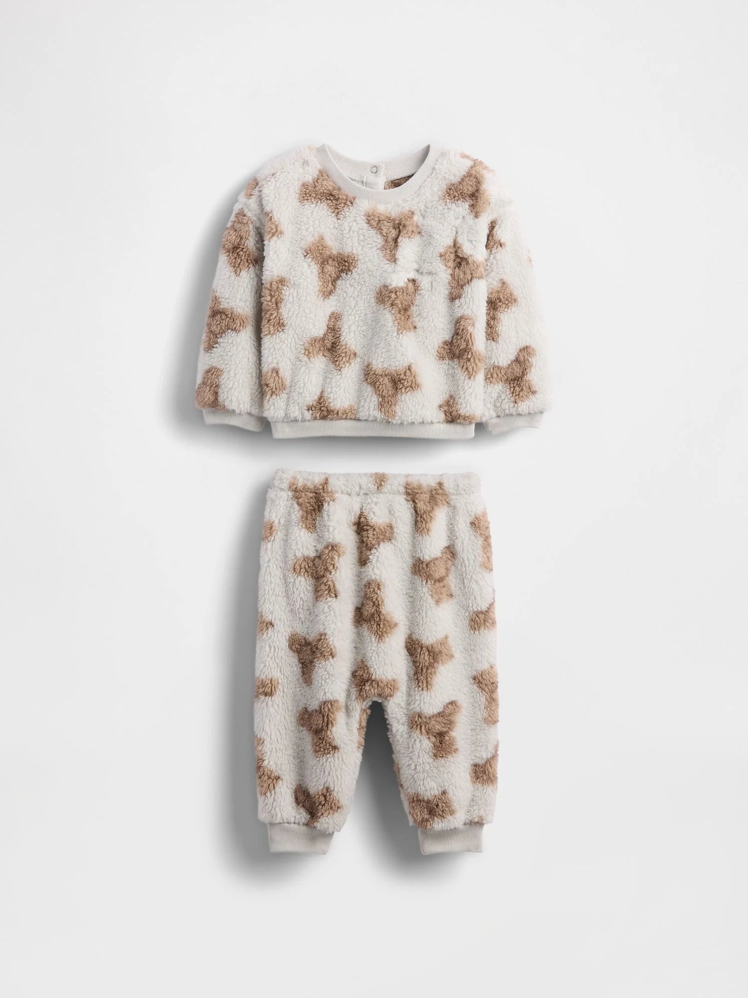 Baby Sherpa Brannan Bear Outfit Set - SERENE BLUE / 12-18M