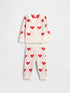 Baby Ruffle Collar Cardigan Sweater Set - HEARTS / 12-18M
