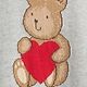 Baby Brannan Bear Heart Sweater One-Piece
