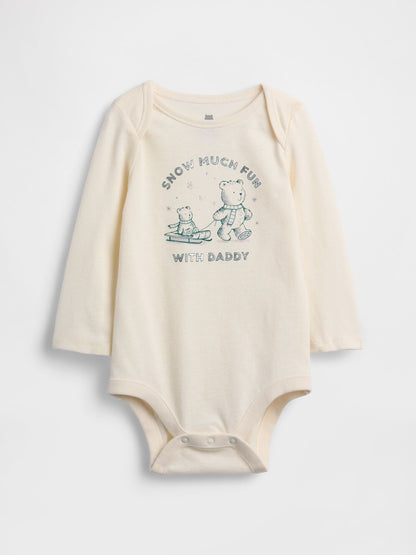 Baby First Favorites Organic Cotton Graphic Bodysuit - DAD2 / 12-18M
