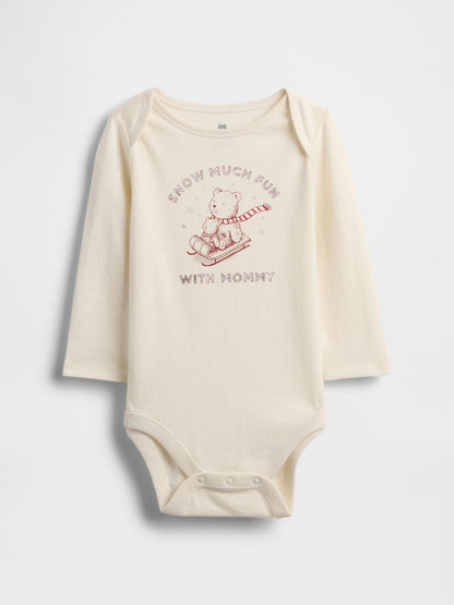 Baby First Favorites Organic Cotton Graphic Bodysuit - MOM / 12-18M