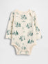 Baby First Favorites Organic Cotton Bodysuit - IVORY FROST TOILE / 12-18M