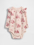 Baby First Favorites Organic Cotton Bodysuit - BARELY PINK TOILE / 12-18M