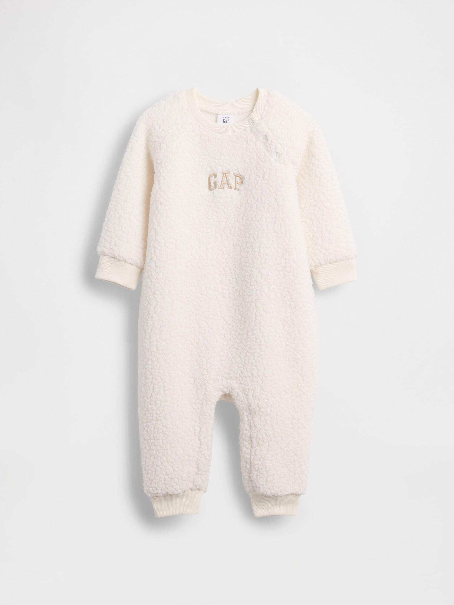 Baby Sherpa Logo One-Piece - IVORY FROST / 12-18M