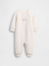 Baby Sherpa Logo One-Piece - IVORY FROST / 12-18M