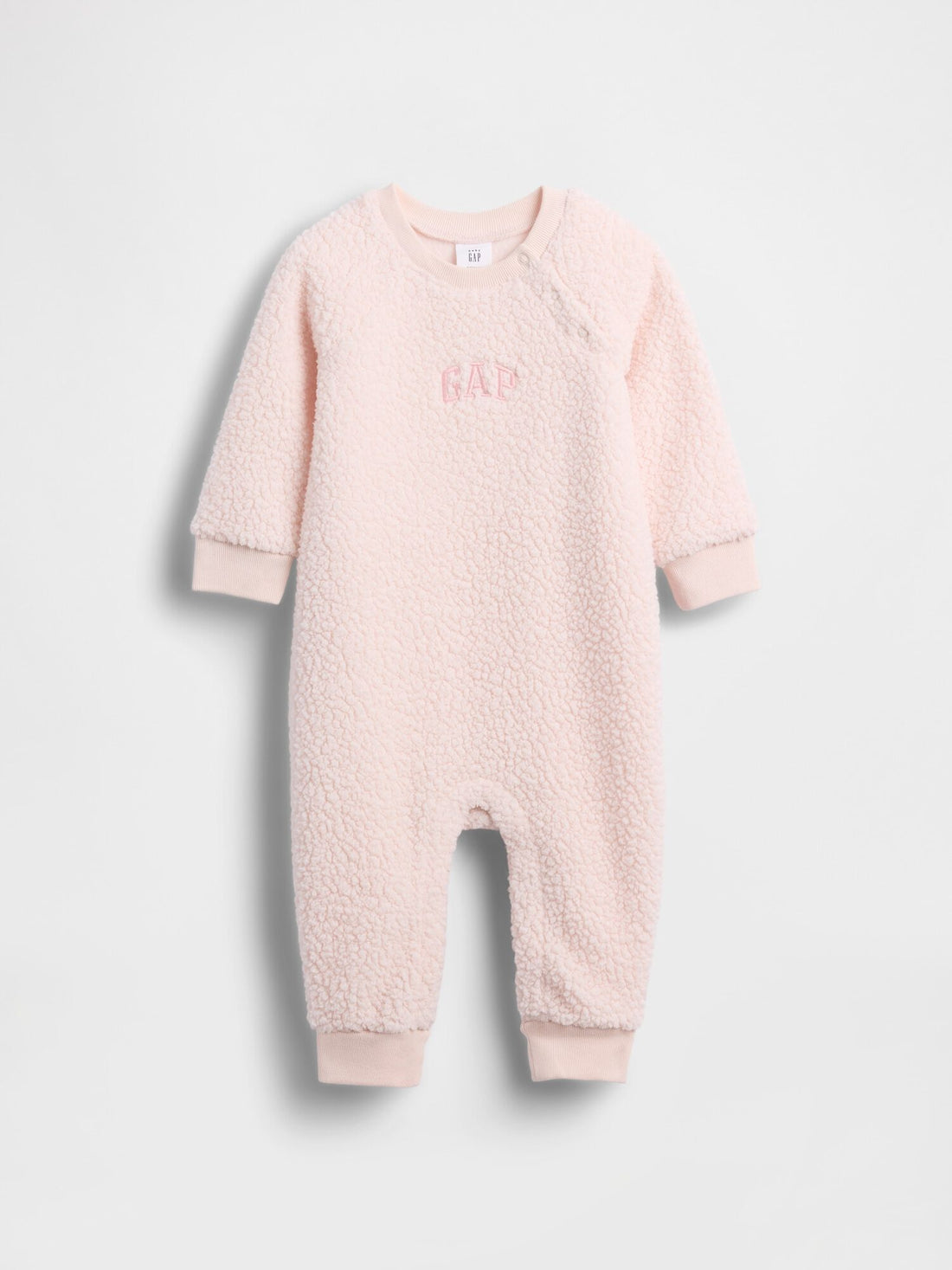 Baby Sherpa Logo One-Piece - BARELY PINK / 12-18M