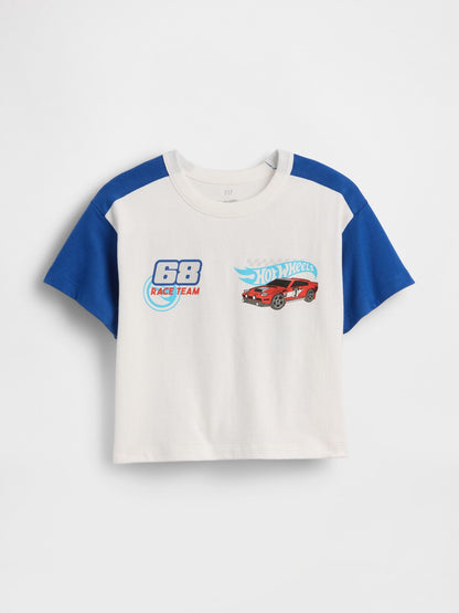 Baby &amp; Toddler Hot Wheels Graphic Logo T-Shirt - NEW OFF WHITE V2 / 12-18M