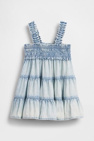 Baby Denim Tiered Dress