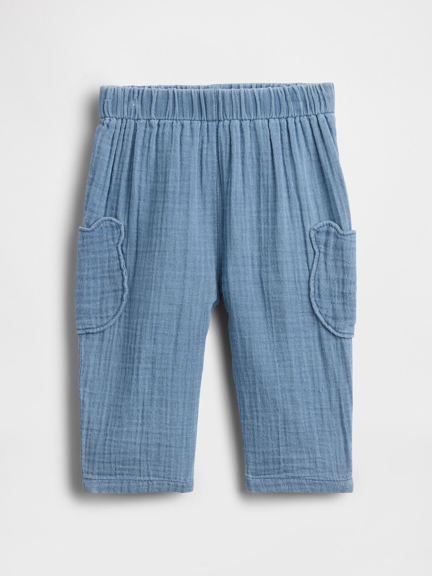 Baby Cotton Gauze Brannan Bear Pants - TRUE INDIGO 340 / 12-18M
