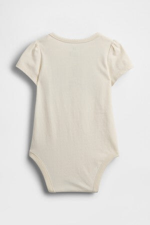 Baby Organic Cotton Floral Logo Bodysuit
