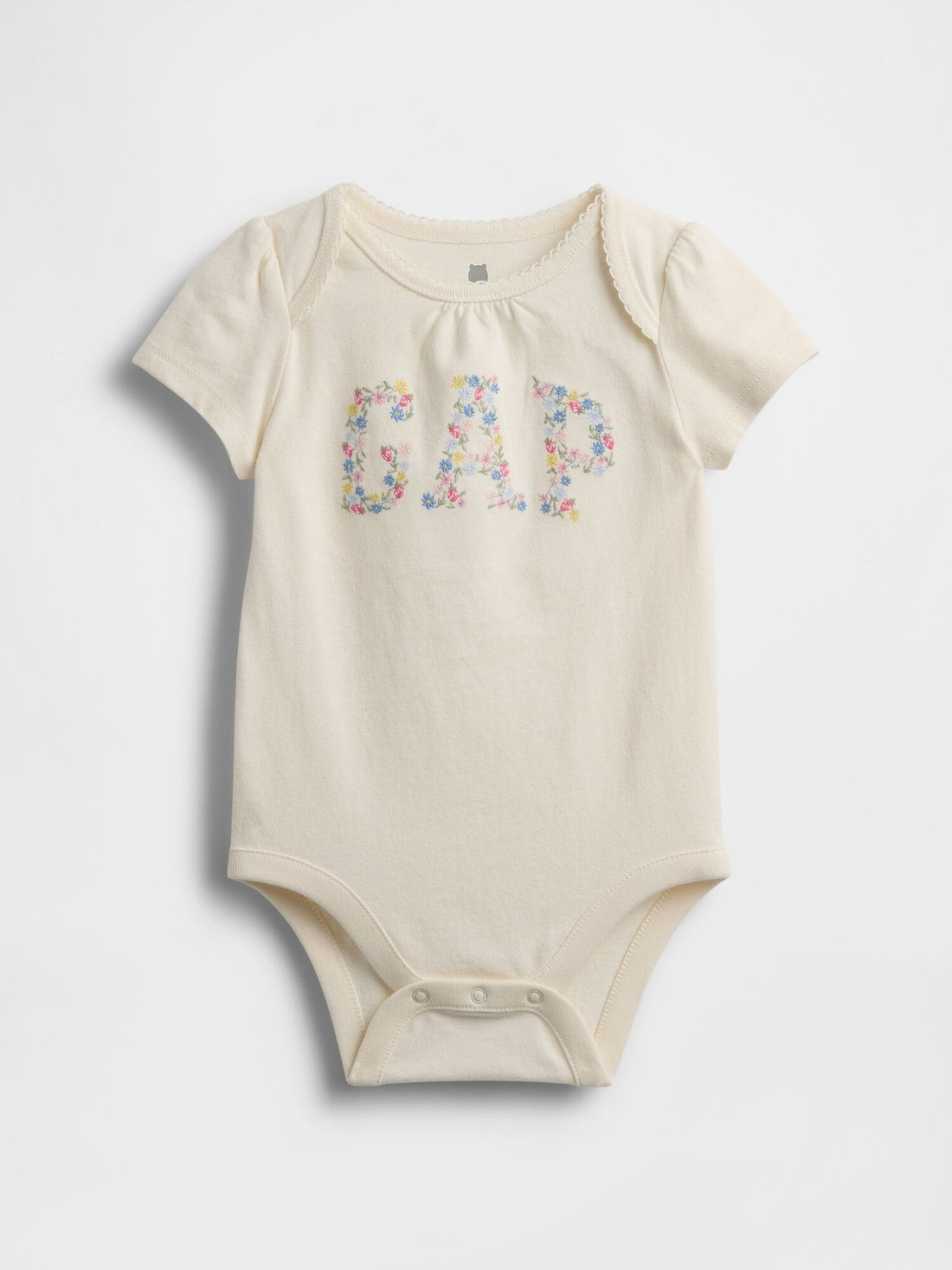 Baby Organic Cotton Floral Logo Bodysuit - MULTI DITSY FLORAL / 12-18M