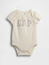 Baby Organic Cotton Floral Logo Bodysuit - MULTI DITSY FLORAL / 12-18M