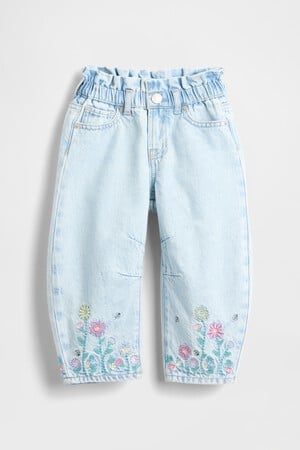 Baby &amp; Toddler Floral Horseshoe Jeans