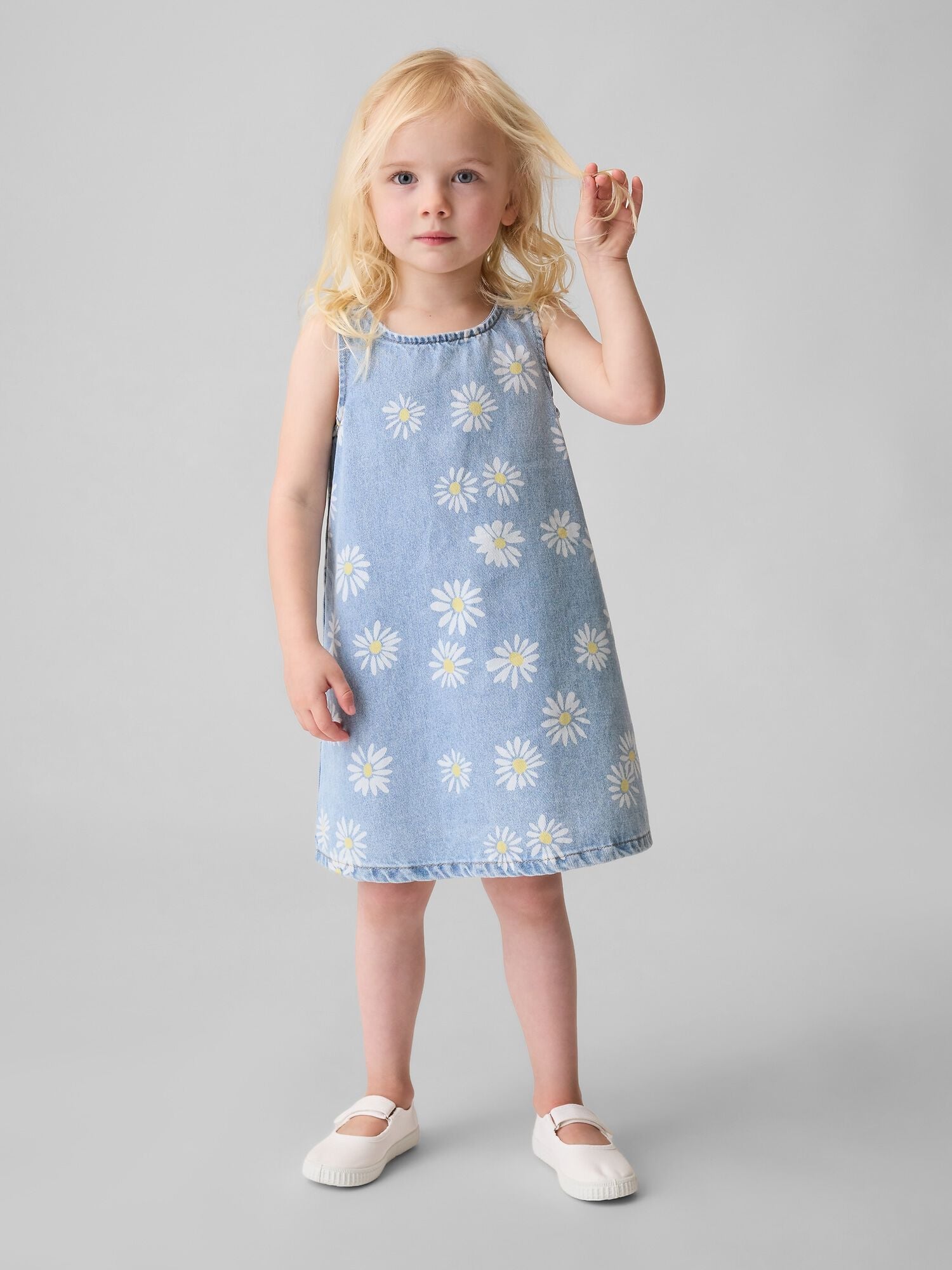 Baby &amp; Toddler Daisy Denim Dress - MEDIUM INDIGO 1 / 12-18M