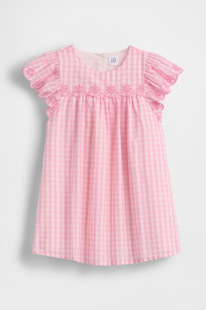 Baby &amp; Toddler Eyelet Gingham Dress