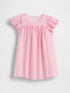 Baby & Toddler Eyelet Gingham Dress - PINK GINGHAM / 12-18M