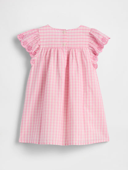 Baby &amp; Toddler Eyelet Gingham Dress