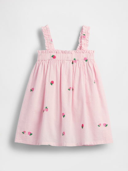 Baby &amp; Toddler Seersucker Embroidered Dress