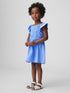 Baby & Toddler Smocked Flutter-Sleeve Dress - NEON LIGHT BLUE / 12-18M