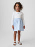 Baby & Toddler Mixed Media Dress - SERENE BLUE / 12-18M