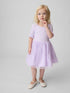 Baby & Toddler Pointelle & Tulle Mixed Media Dress - PALE LILAC / 12-18M