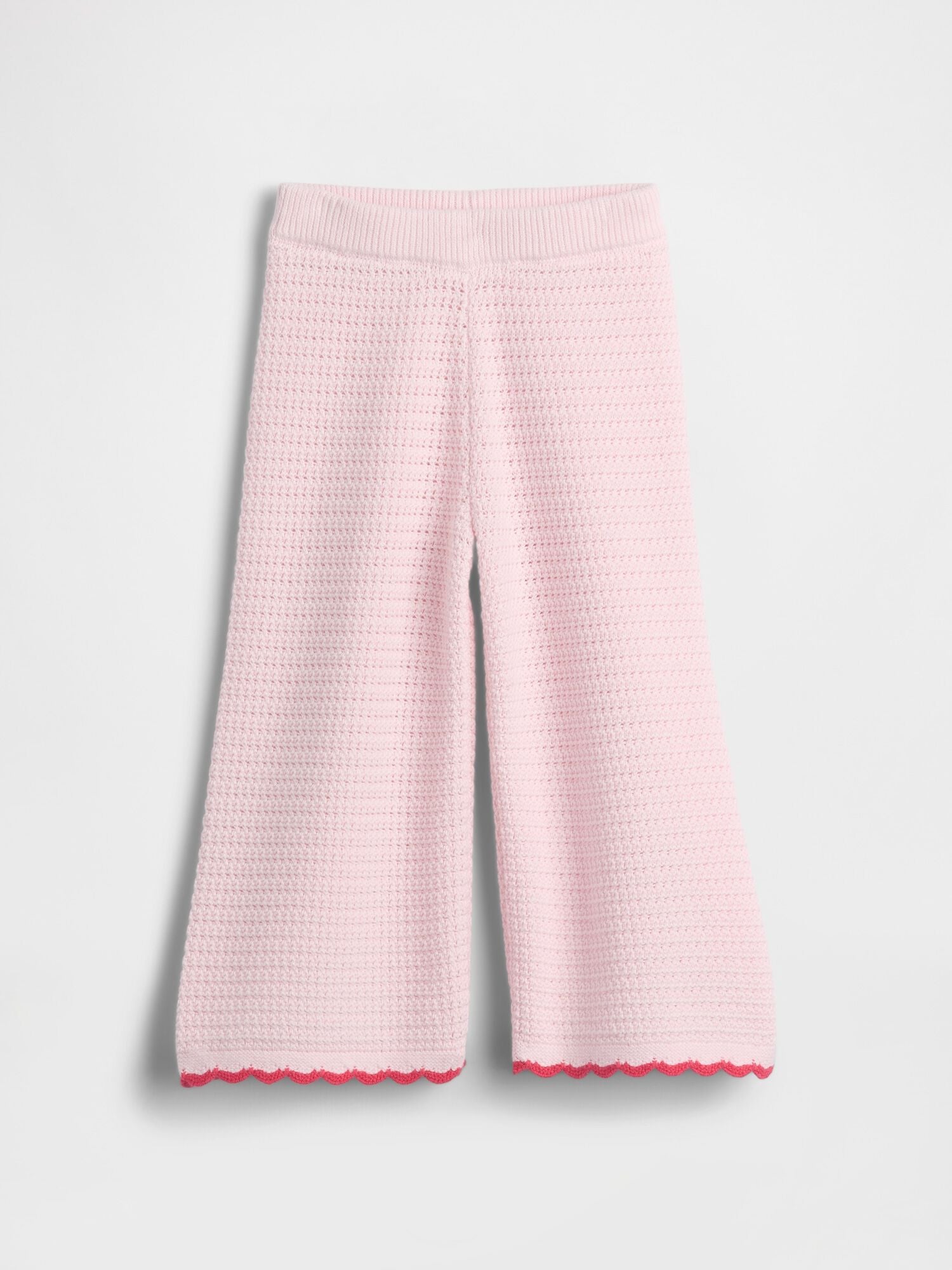 Baby &amp; Toddler Crochet Wide-Leg Pants - CHERRY BLOSSOM / 12-18M