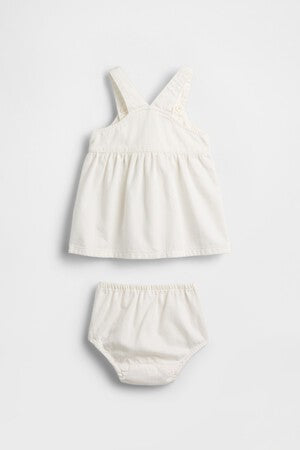 Baby Denim Strawberry Skirtall Set