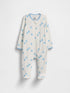 Baby First Favorites Footed One-Piece - BLUEBERRY 19-4021 TCX / 0-3M