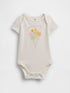 Baby First Favorites Organic Cotton Bodysuit - ICE CREAM CONE / 12-18M