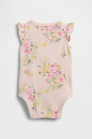 Baby First Favorites Organic Cotton Flutter-Sleeve Bodysuit