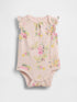Baby First Favorites Organic Cotton Flutter-Sleeve Bodysuit - SP26 PASTEL MLT FLORAL / 12-18M
