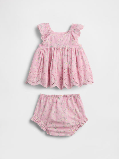 Baby Eyelet Outfit Set