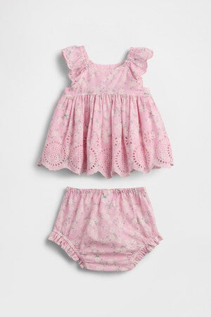 Baby Eyelet Outfit Set