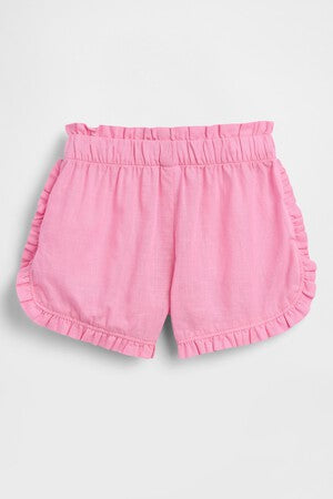 Baby &amp; Toddler Linen-Cotton Ruffle Dolphin Shorts