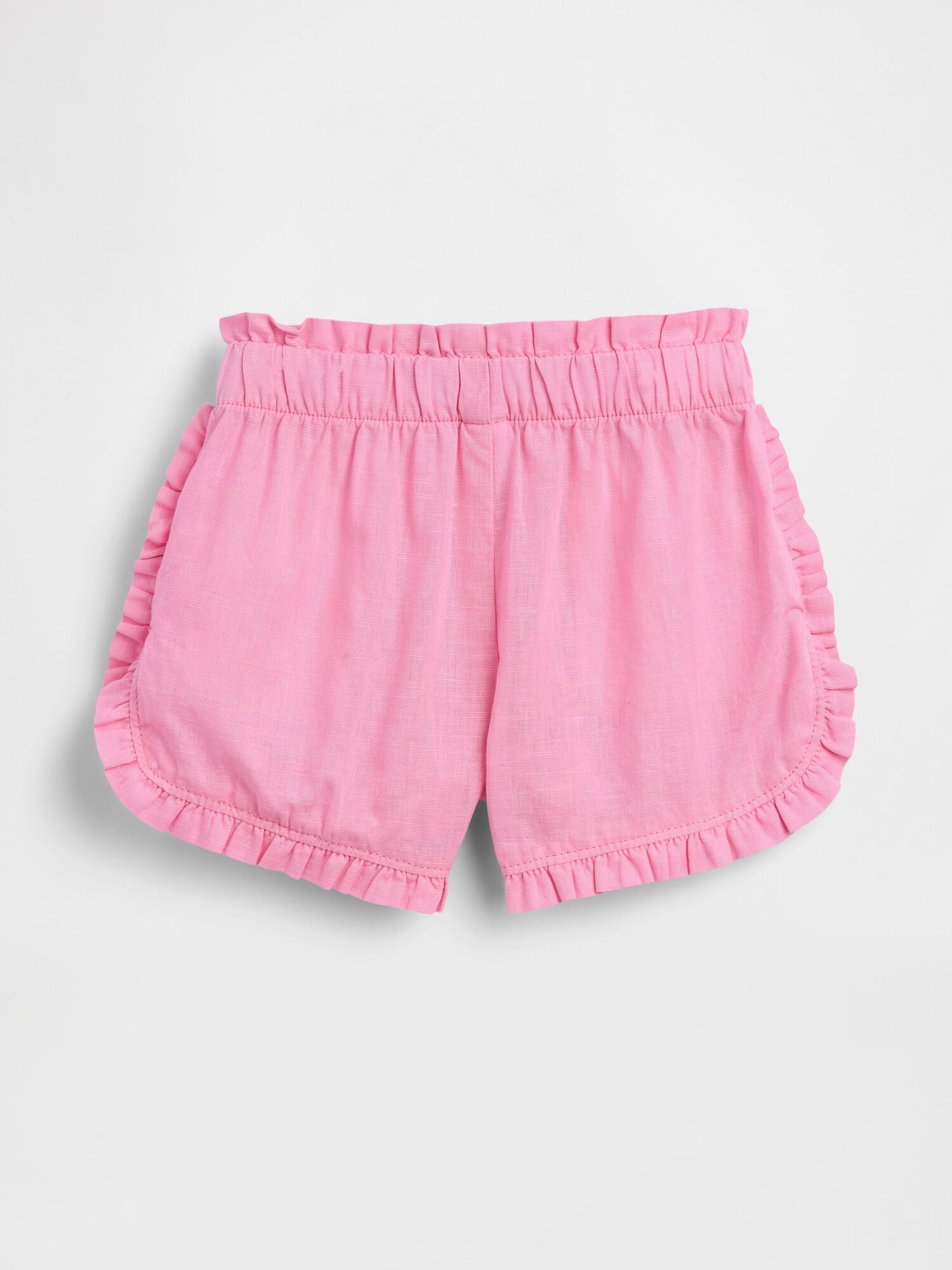 Baby &amp; Toddler Linen-Cotton Ruffle Dolphin Shorts