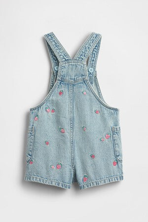 Baby &amp; Toddler Embroidered Denim Shortalls