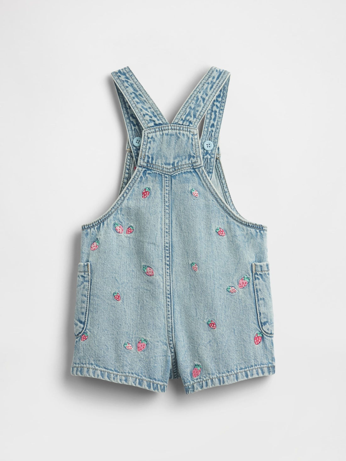 Baby &amp; Toddler Embroidered Denim Shortalls