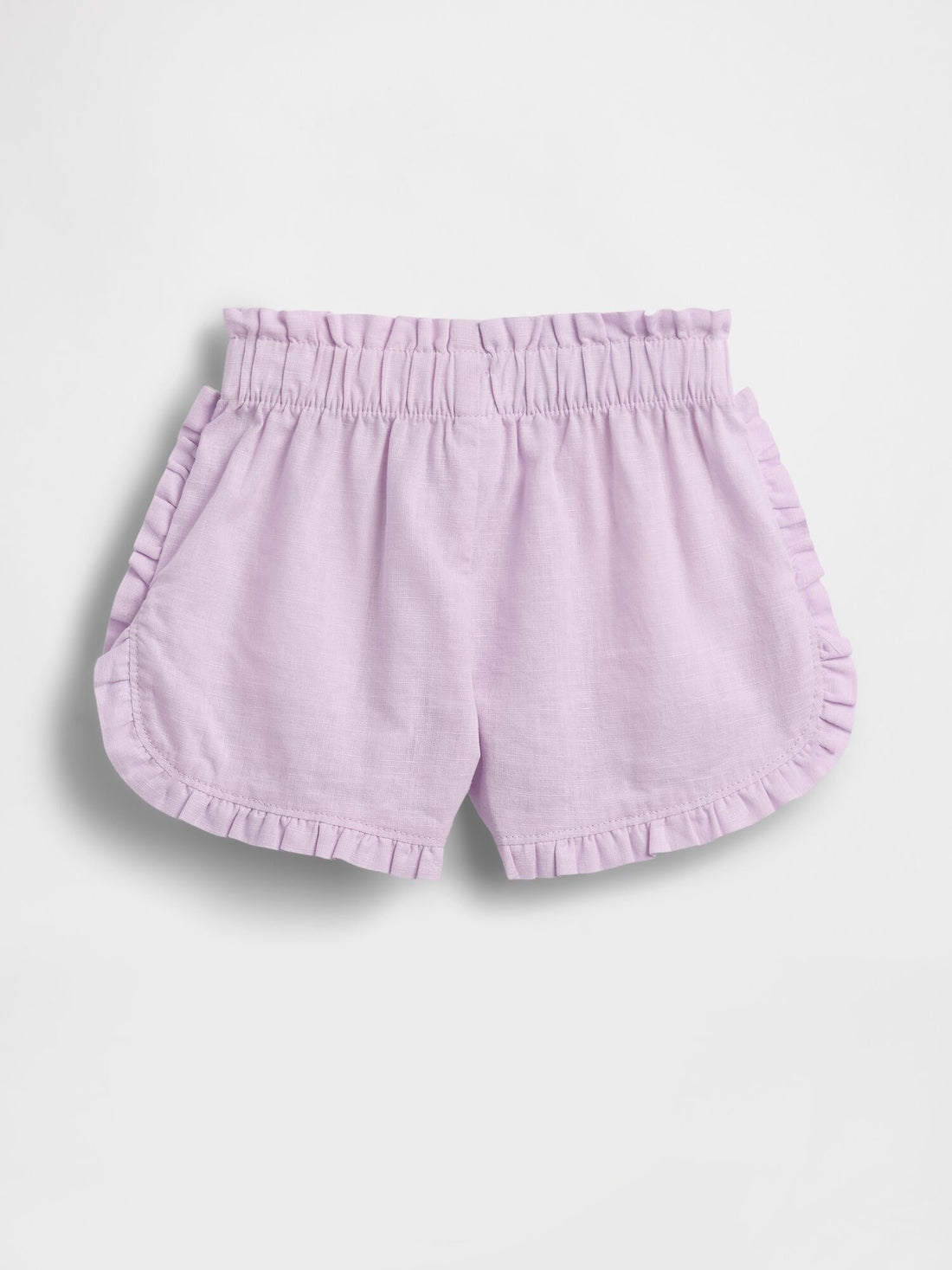 Baby &amp; Toddler Linen-Cotton Ruffle Dolphin Shorts