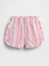 Baby & Toddler Linen-Cotton Ruffle Dolphin Shorts - MULTI STRIPE / 12-18M