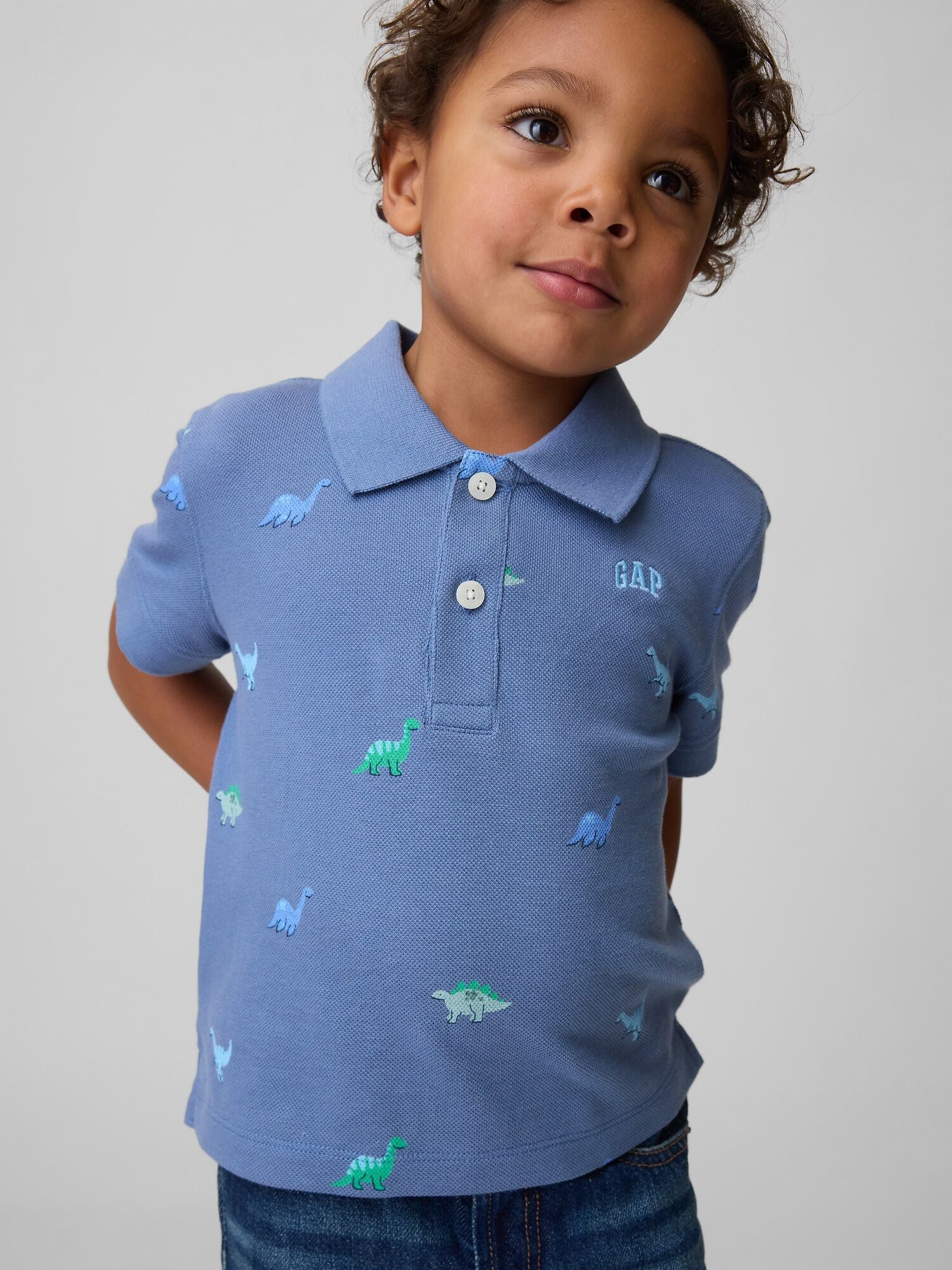 Baby &amp; Toddler Pique Polo Shirt - BAINBRIDGE BLUE / 18-24M