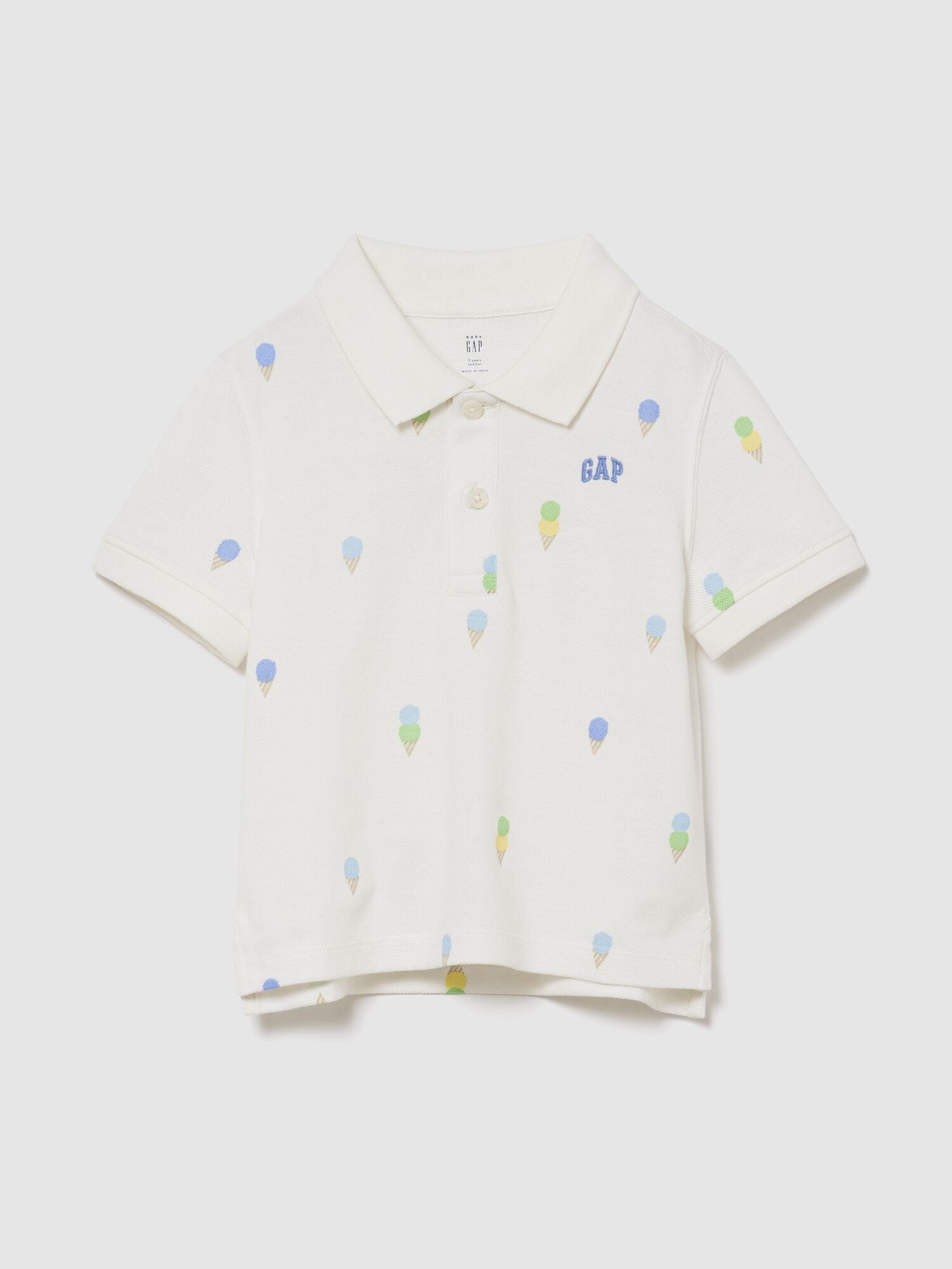 Baby &amp; Toddler Pique Polo Shirt - NEW OFF WHITE OPT1 / 18-24M