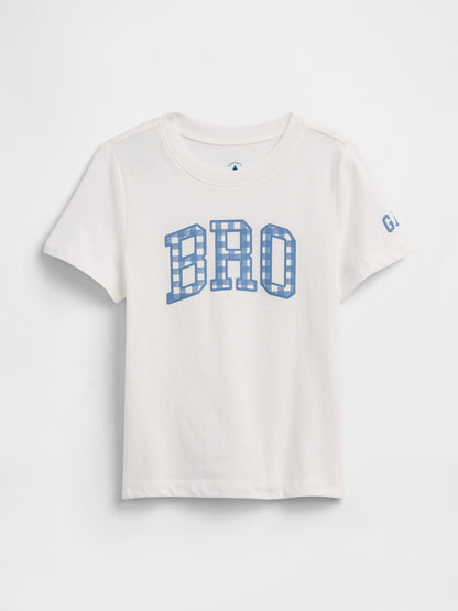 babyGap Graphic T-Shirt - SP FAM BLUE GINGHAM / 18-24M
