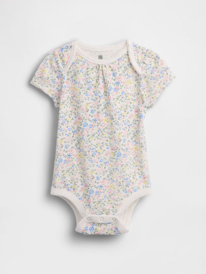 Baby First Favorites Organic Cotton Bodysuit - MULTI DITSY FLORAL / 12-18M