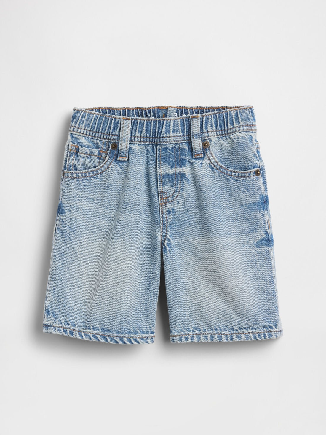 Baby & Toddler UltraSoft Denim Pull-On Shorts - MEDIUM INDIGO 15 / 12-18M