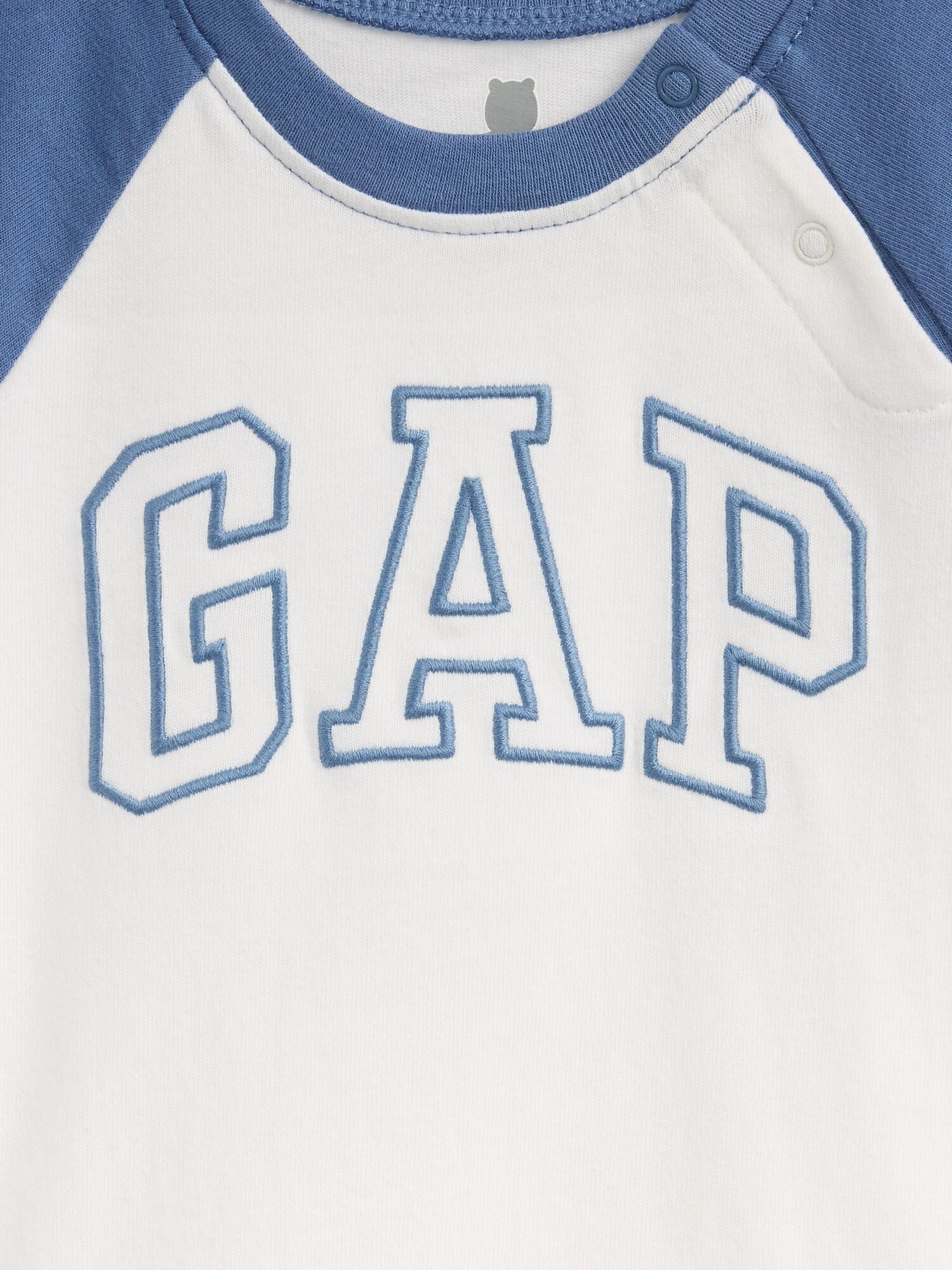 Baby Organic Cotton Gap Logo Raglan Bodysuit