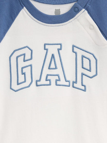 Baby Organic Cotton Gap Logo Raglan Bodysuit