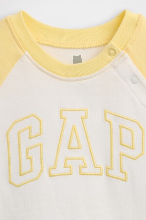 Baby Organic Cotton Gap Logo Raglan Bodysuit