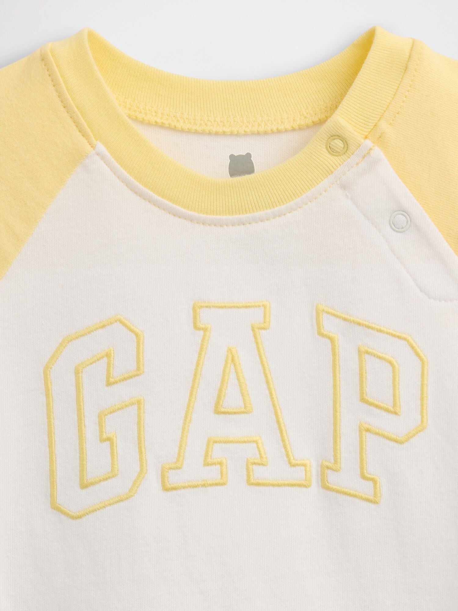 Baby Organic Cotton Gap Logo Raglan Bodysuit